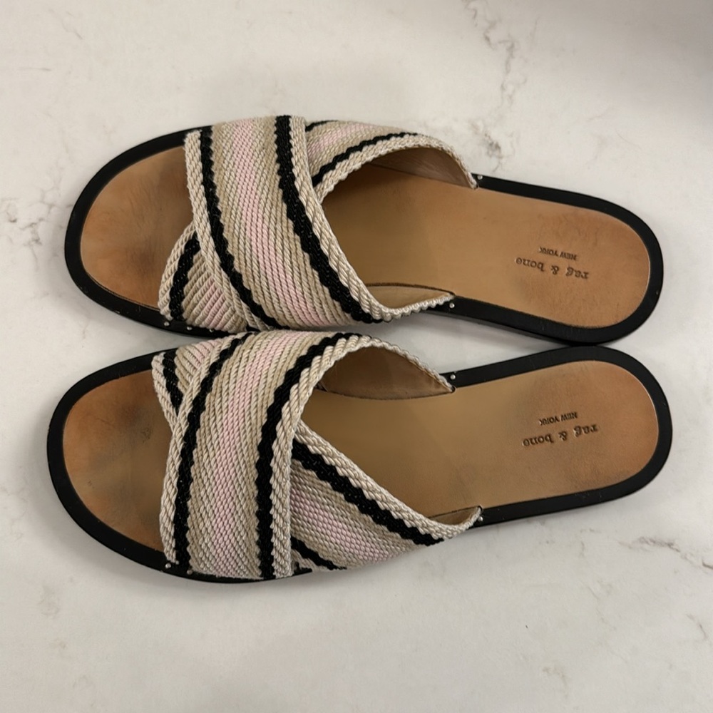 rag & bone pink combo slides - Picture 4 of 7